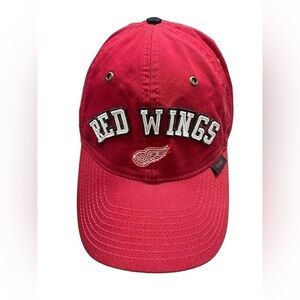 Vintage Detroit Red Wings NHL Hockey Hat Drew Pearson Adjustable Strap back Cap